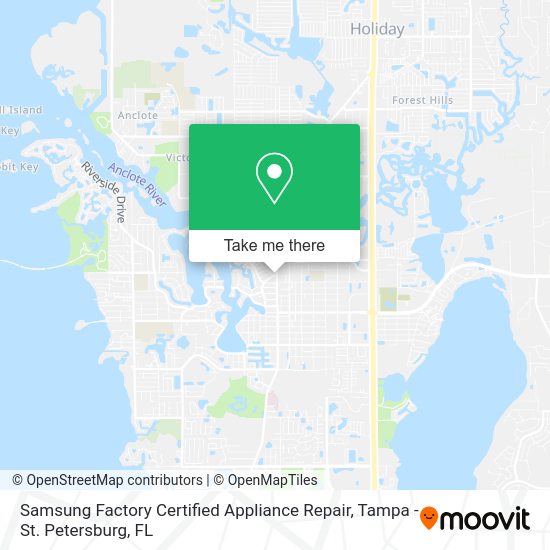 Samsung Factory Certified Appliance Repair map