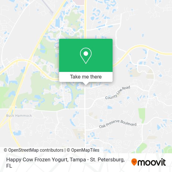 Happy Cow Frozen Yogurt map