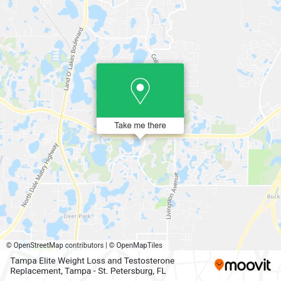 Mapa de Tampa Elite Weight Loss and Testosterone Replacement