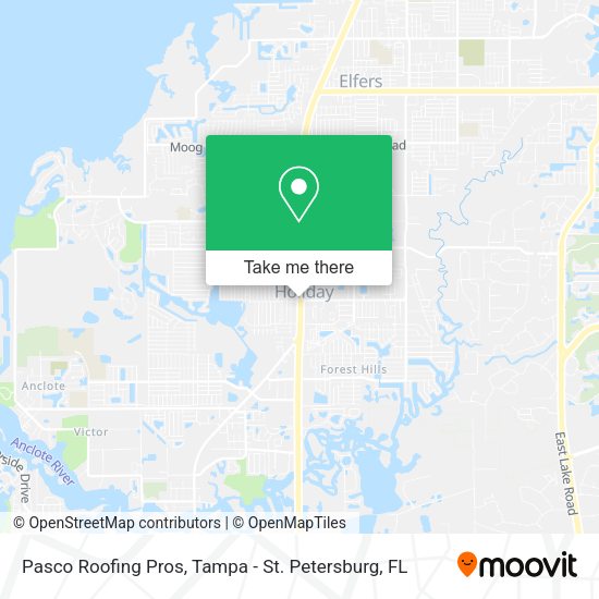 Pasco Roofing Pros map