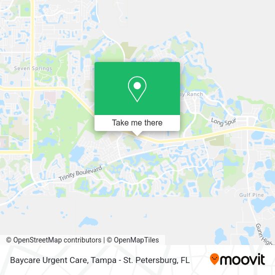 Baycare Urgent Care map