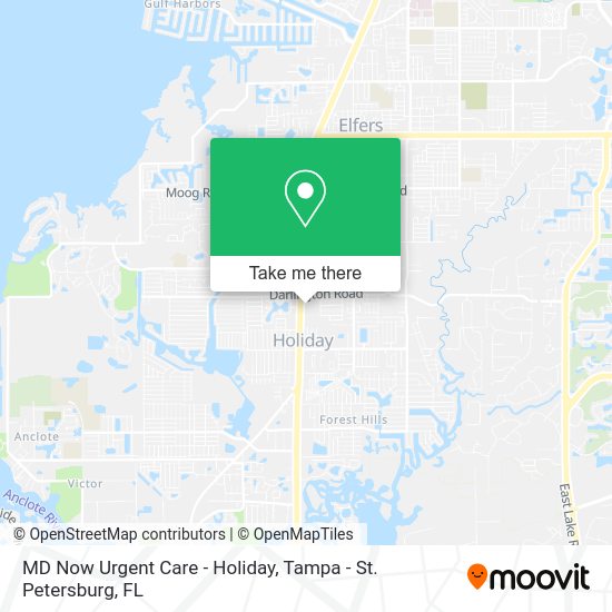 Mapa de MD Now Urgent Care - Holiday