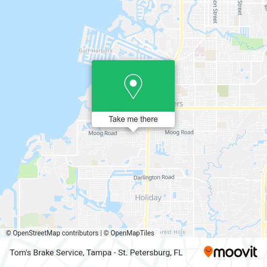 Mapa de Tom's Brake Service