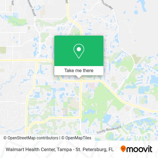 Walmart Health Center map