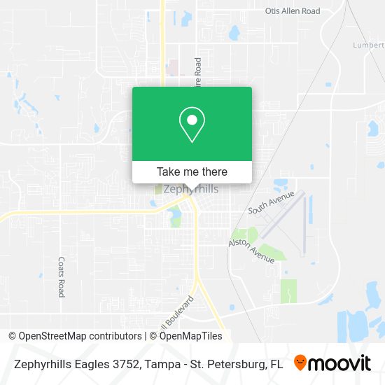 Mapa de Zephyrhills Eagles 3752