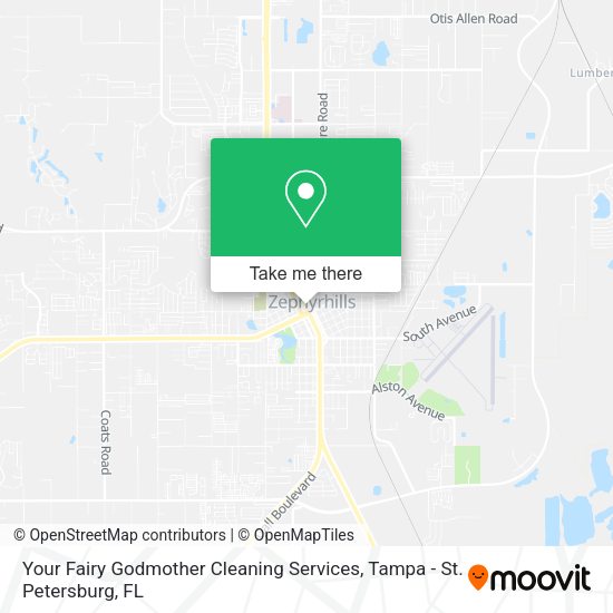 Your Fairy Godmother Cleaning Services map
