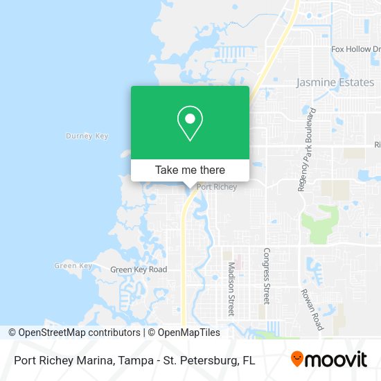 Mapa de Port Richey Marina