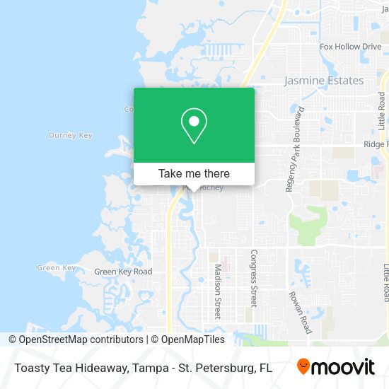 Mapa de Toasty Tea Hideaway