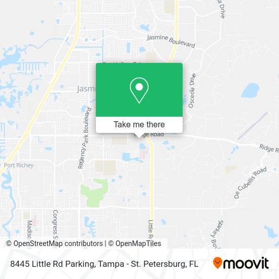 Mapa de 8445 Little Rd Parking