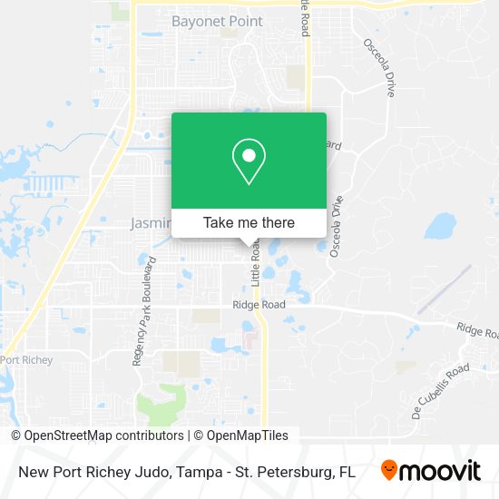 Mapa de New Port Richey Judo