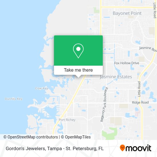 Gordon's Jewelers map