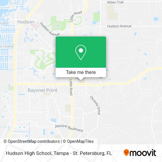 Hudson High School map