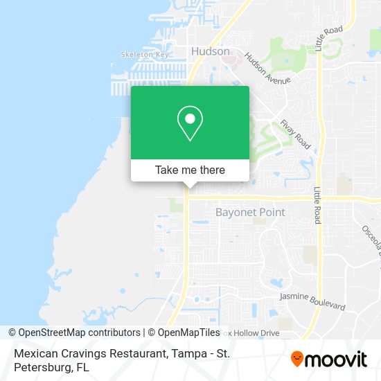 Mapa de Mexican Cravings Restaurant