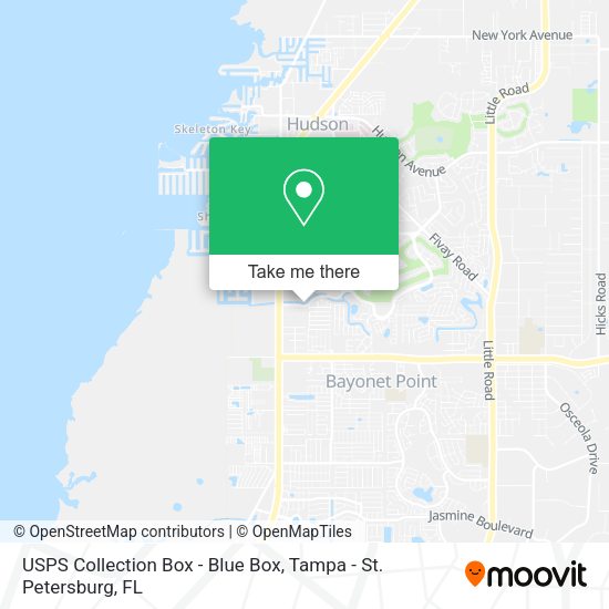 USPS Collection Box - Blue Box map