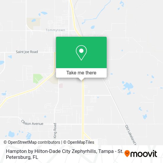 Mapa de Hampton by Hilton-Dade City Zephyrhills