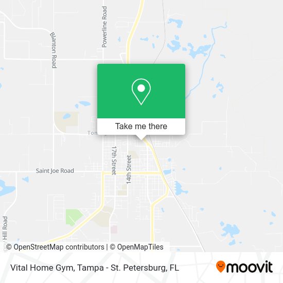 Vital Home Gym map