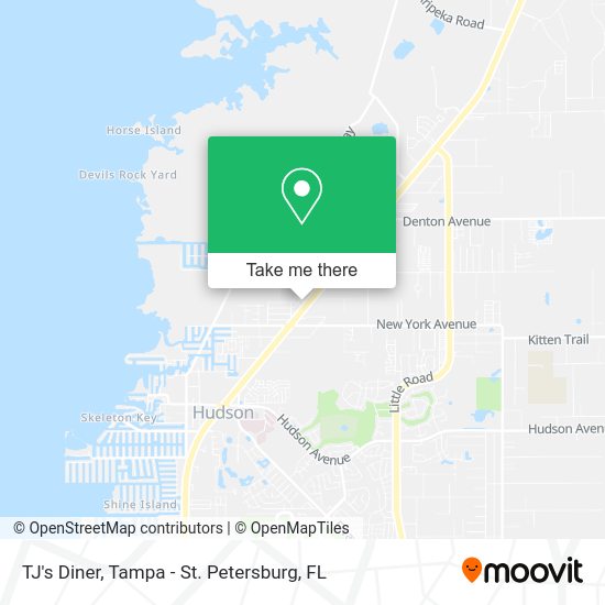 Mapa de TJ's Diner