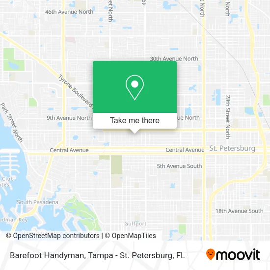 Mapa de Barefoot Handyman