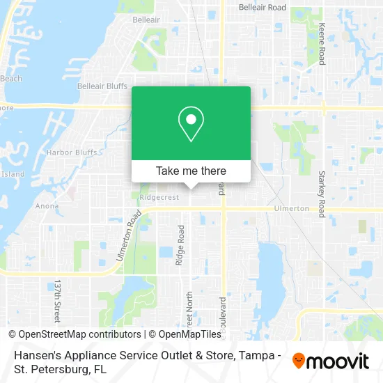 Hansen's Appliance Service Outlet & Store map
