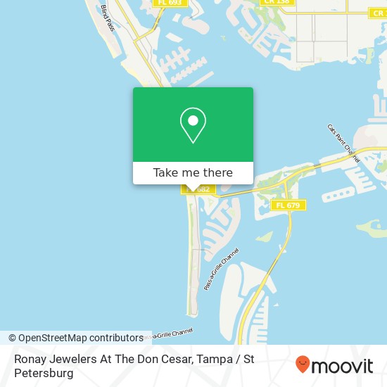 Mapa de Ronay Jewelers At The Don Cesar