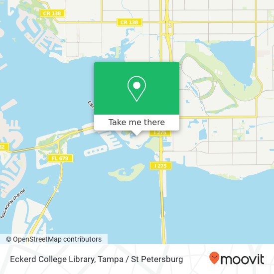 Eckerd College Library map