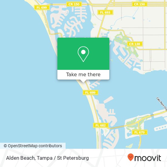 Alden Beach map