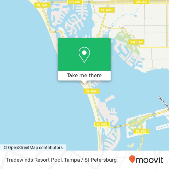 Tradewinds Resort Pool map