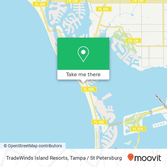 TradeWinds Island Resorts map