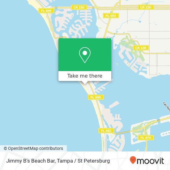 Jimmy B's Beach Bar map