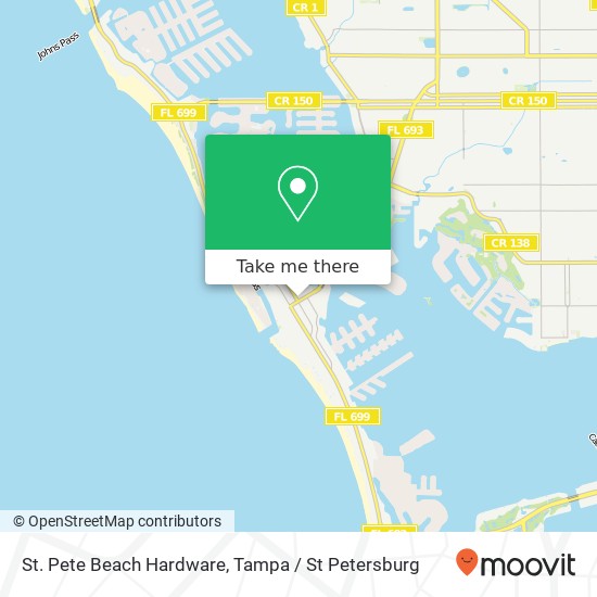 Mapa de St. Pete Beach Hardware