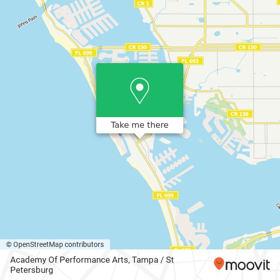 Mapa de Academy Of Performance Arts