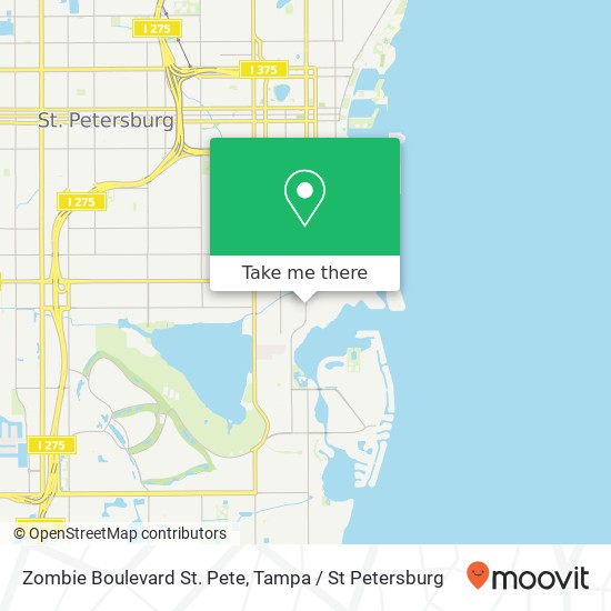 Mapa de Zombie Boulevard St. Pete