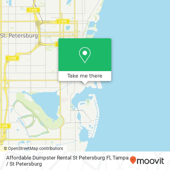 Mapa de Affordable Dumpster Rental St Petersburg Fl