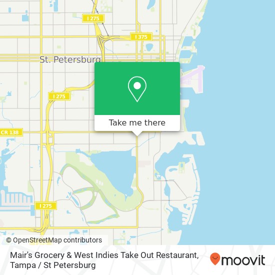Mair's Grocery & West Indies Take  Out Restaurant map