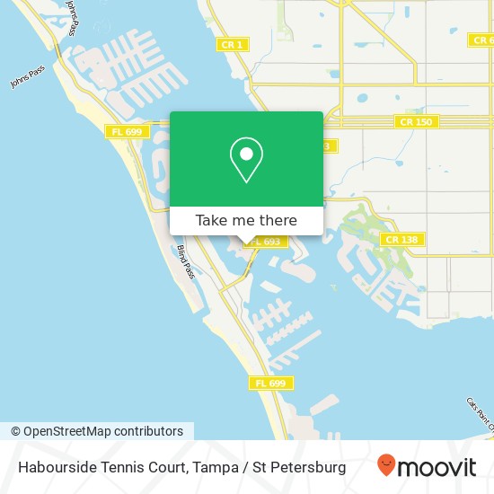 Habourside Tennis Court map