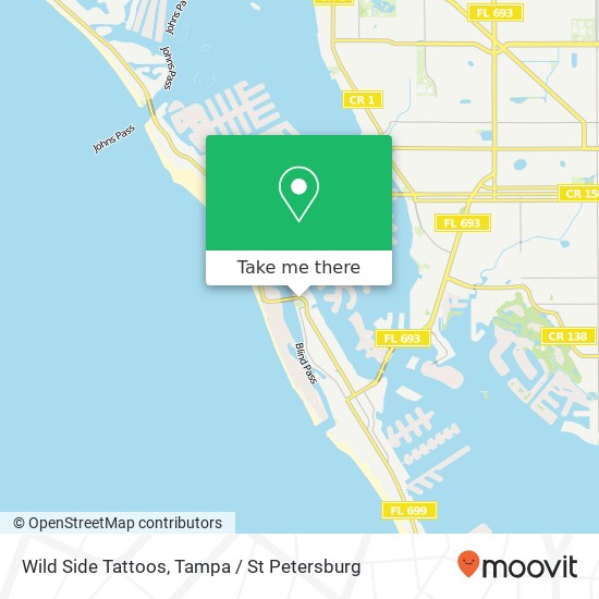 Wild Side Tattoos map