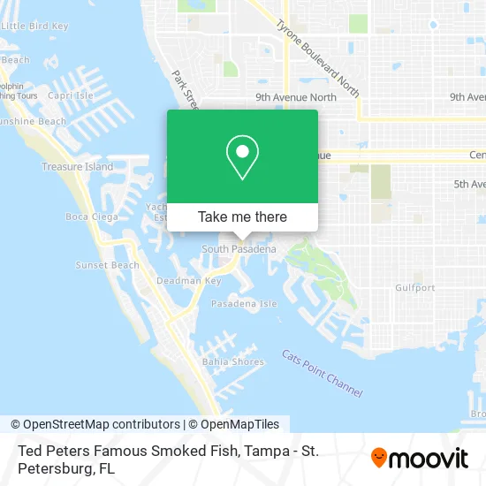 Ted Peters Famous Smoked Fish map