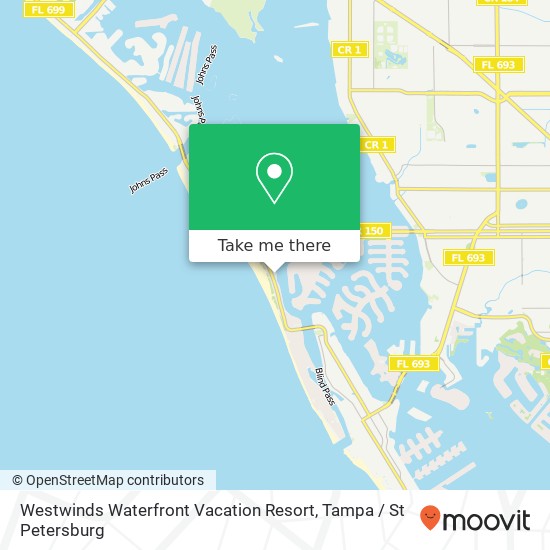 Westwinds Waterfront Vacation Resort map