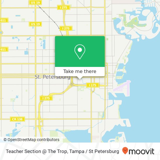 Mapa de Teacher Section @ The Trop