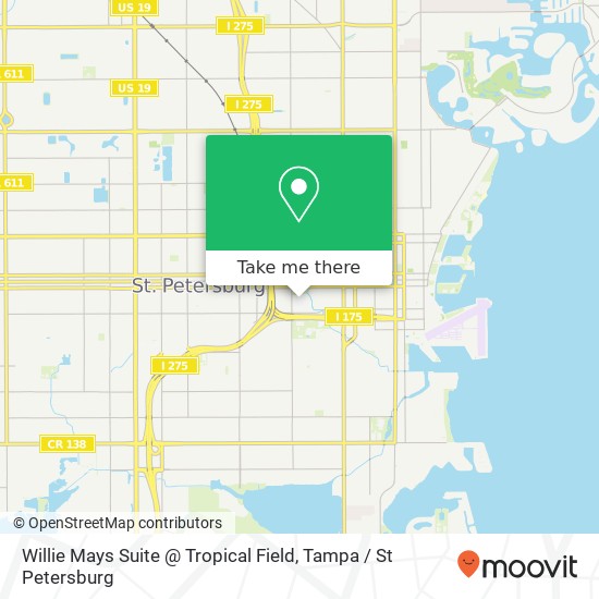 Willie Mays Suite @ Tropical Field map