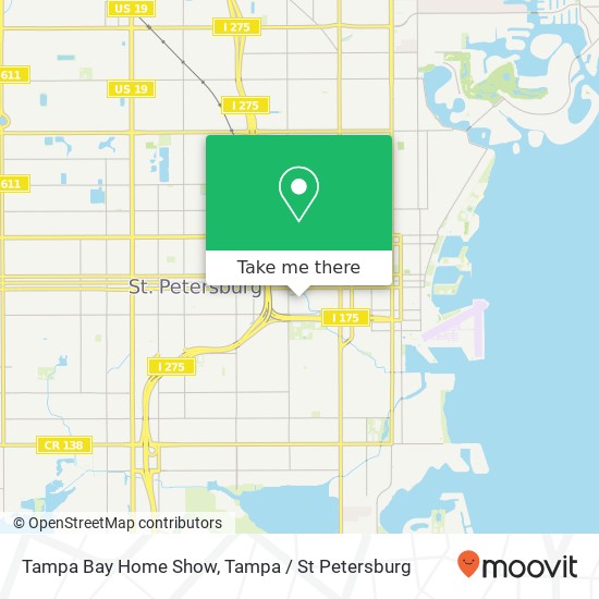 Mapa de Tampa Bay Home Show