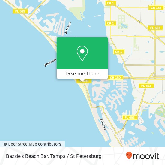 Bazzie's Beach Bar map