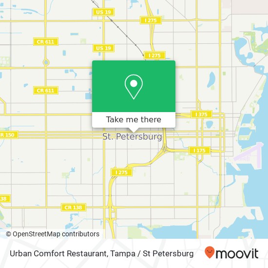Mapa de Urban Comfort Restaurant