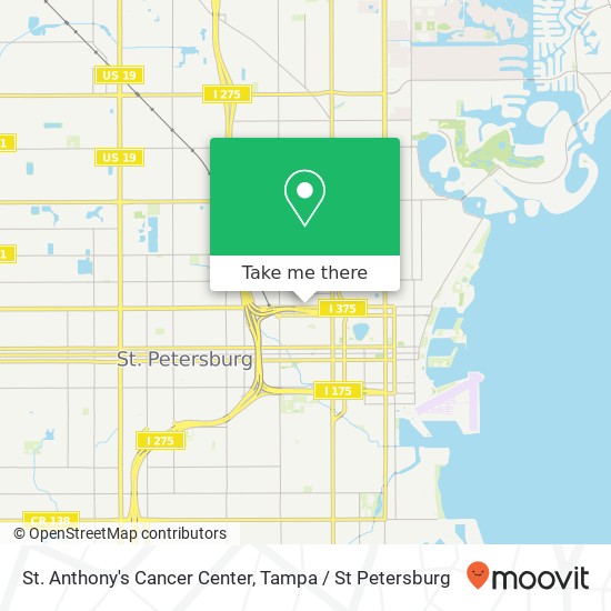 St. Anthony's Cancer Center map