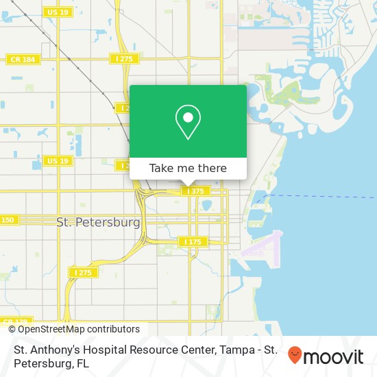 St. Anthony's Hospital Resource Center map