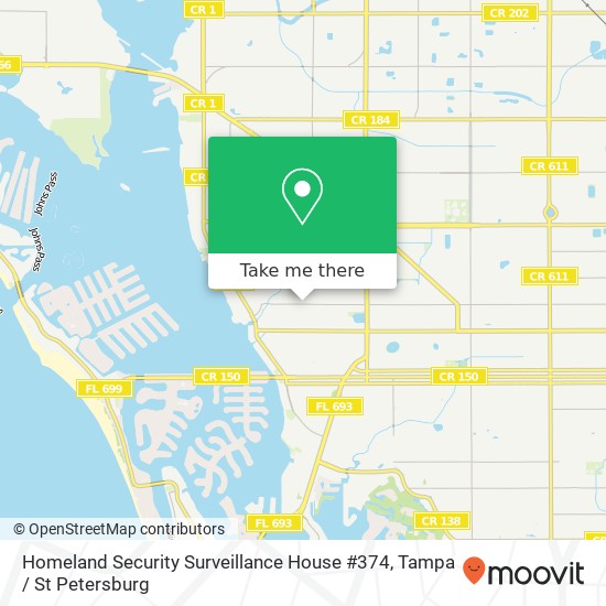 Mapa de Homeland Security Surveillance House #374