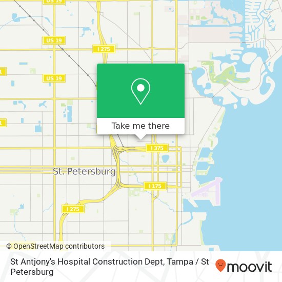 Mapa de St Antjony's Hospital Construction Dept