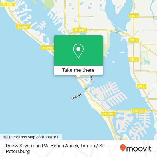 Dee & Silverman P.A. Beach Annex map