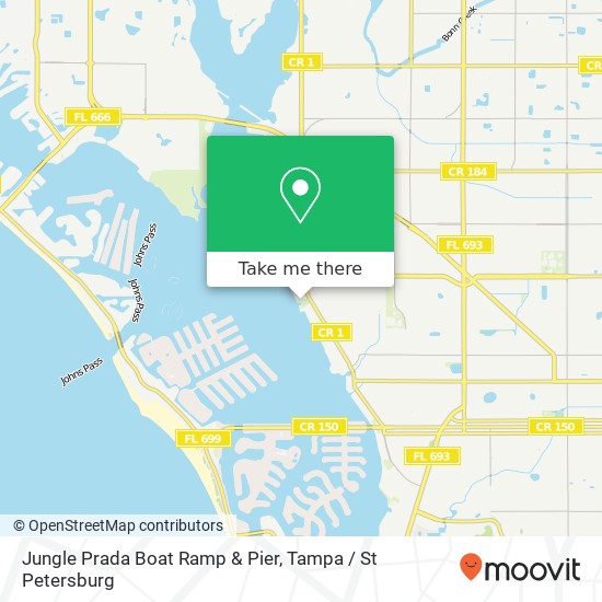 Jungle Prada Boat Ramp & Pier map