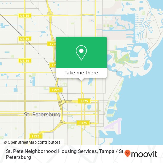 Mapa de St. Pete Neighborhood Housing Services